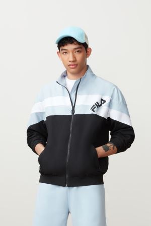 FILA Slade Track Jackets Grey / Blue,Mens Clothing | CA.MFBGAY690